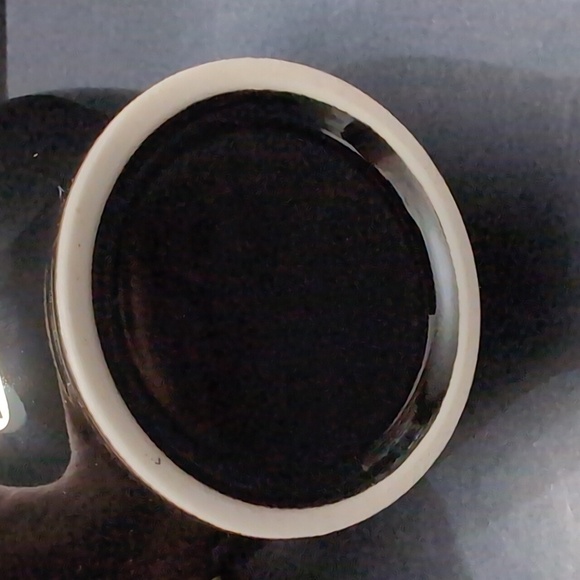 Vintage Japanese Art Of Chokin 24kt Gold Black Porcelain Lidded Jar. - Picture 9 of 11